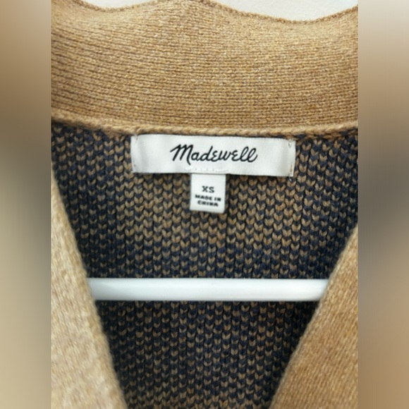 Madewell Bayberry Cardigan Sweater in Buffalo Check size XS - Picture 7 of 7